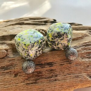 Wunderschönes Paar quadratische graue und gelbe Marmor | Etsy