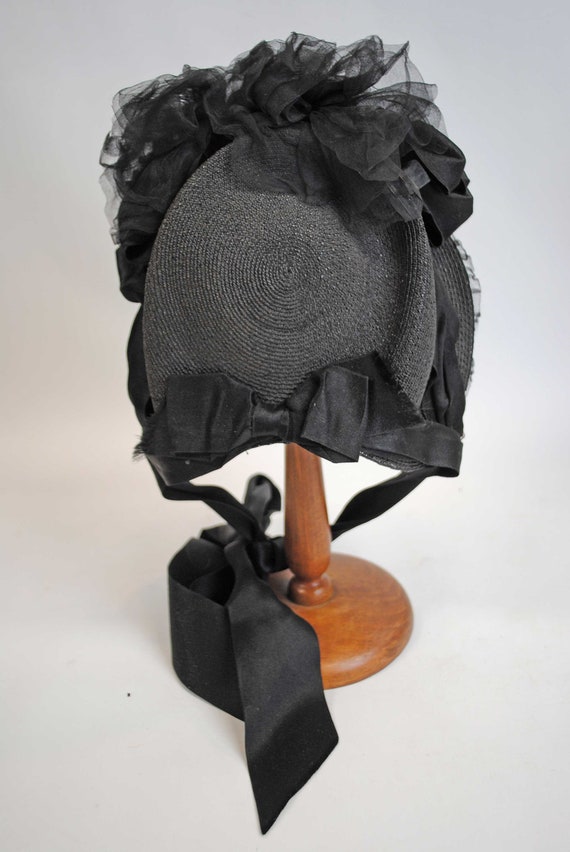 Victorian Ladies Woven Straw Bonnet Hats, Lot Of … - image 7