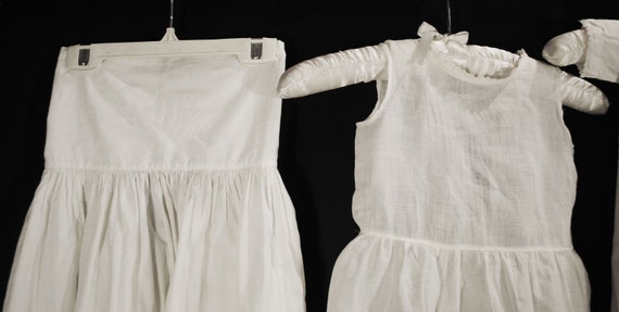 Victorian Childs Girl White Cotton Dresses And Sl… - image 8