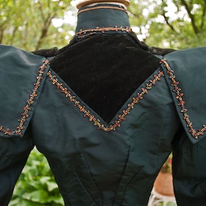 Antique Victorian 1896 Walking Suit Day dress - Leg Of Mutton Sleeves - Museum Deaccession