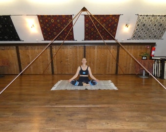 Pyramide en cuivre de 9,8 pi / 12,75 pi pour guérison énergétique, méditation, pyramide au-dessus du lit ou pour salle de thérapie, grande pyramide, accessoires de méditation,