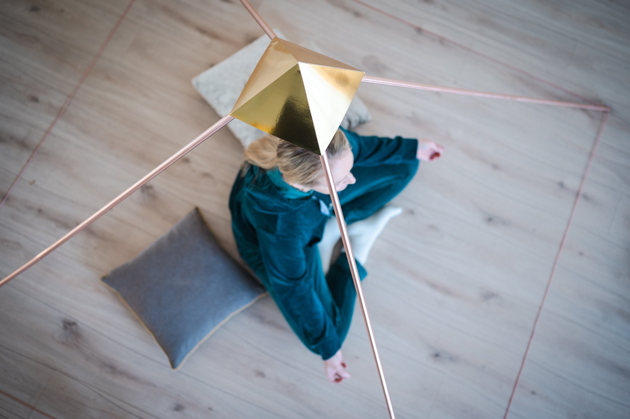 The 2m/ 6,5ft Copper Giza Pyramid For Meditation,Concentration