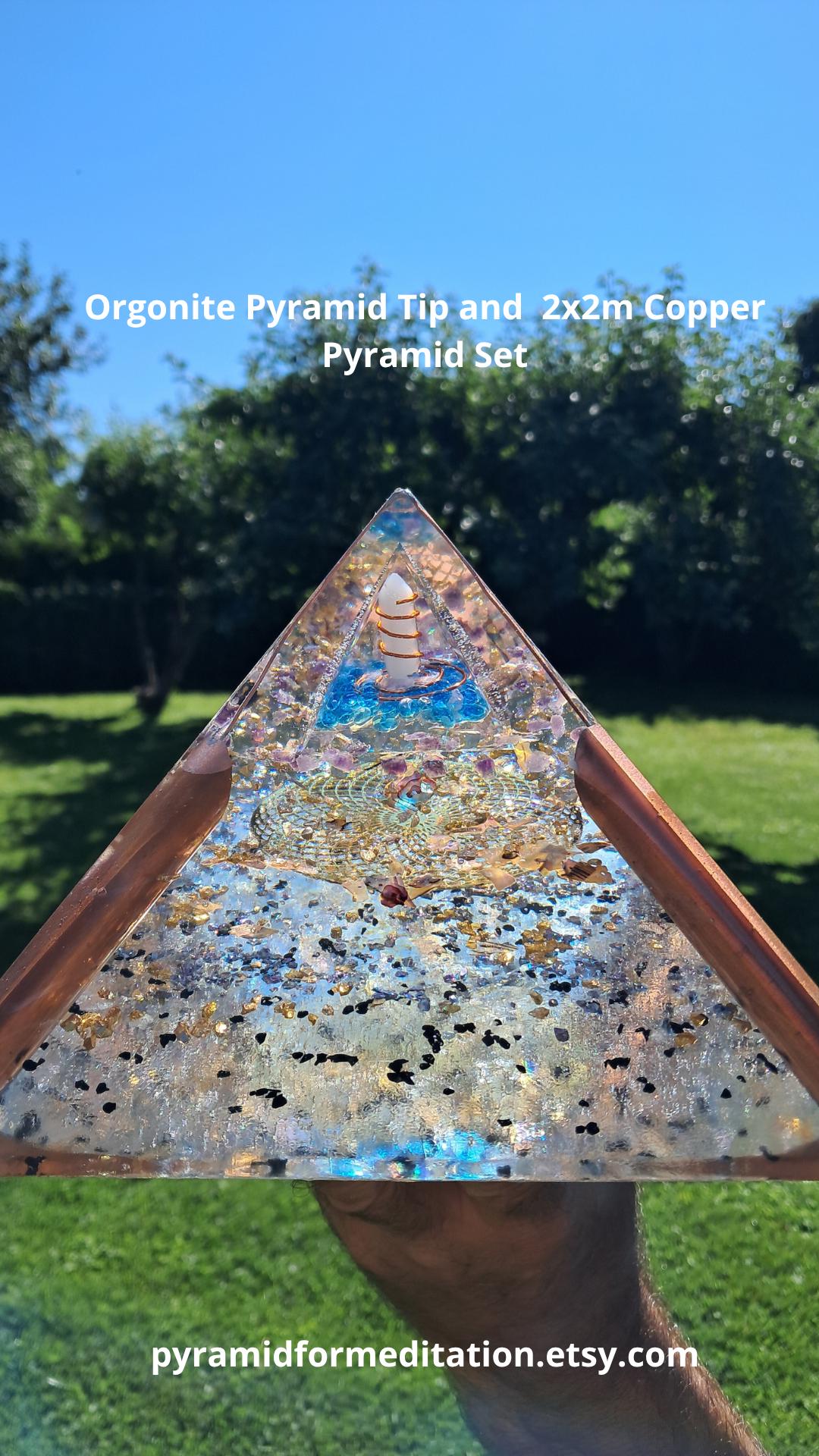 The 2m/ 6,5ft Copper Giza Pyramid For Meditation,Concentration