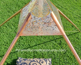 Pyramid Giza 瞑想用ピラミッドキット リラクゼーション 説明書なし The 2m/ 6,5ft Copper Giza Pyramid For Meditation,Concentration