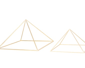 SALE Set of 2 Quality Copper Pyramids+E-Book + No-Spin Ceiling Fixing Kit for Meditating,Re-Energize Home & Body,Pyramid Meditation