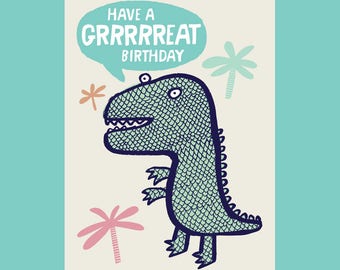 Have A Grrrrreat Birthday, A6 card