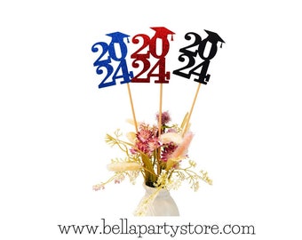 Graduation party decorations 2025, Graduation Centerpiece Sticks, Grad 2025, custom name centerpiece, Graduation table decor, Class of 2025