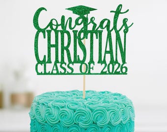 Graduation party decorations 2026, Graduation Cake Topper, Personalized Graduation cake topper, Graduation Party decor 2026, Congrats Grad