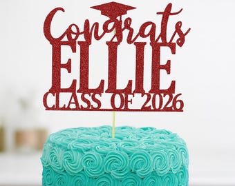 Graduation party decorations 2026, Graduation Cake Topper, Personalized Graduation cake topper, Graduation Party decor 2026, Congrats Grad
