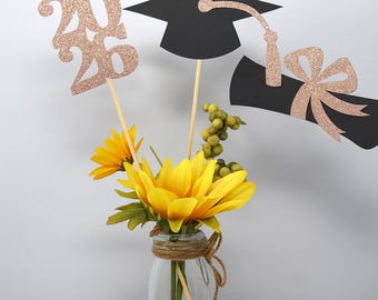 Graduation party decorations 2026, Graduation Centerpiece Sticks, Grad 2026, custom name centerpiece, Graduation table decor, Class of 2026