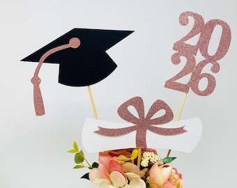 2026 Graduation decorations, Graduation Centerpiece Sticks, class of 2026, Graduation party Decoration, 2026 picks, Graduation Decor 2026
