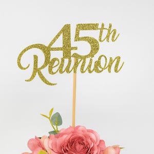 Set of 3 45th Reunion, 45th Class Reunion decoration, Class Reunion Decoration, Class reunion 45th items,  45th class reunion props, 1980