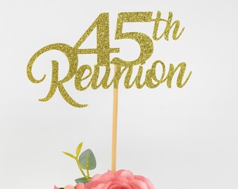 Set of 3 45th Reunion, 45th Class Reunion decoration, Class Reunion Decoration, Class reunion 45th items,  45th class reunion props, 1980