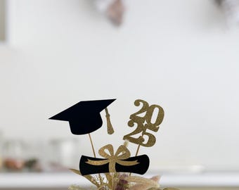 Graduation party decorations 2025, Graduation Centerpiece Sticks, Grad 2025, Graduation table decor, Class of 2025, Table decorations