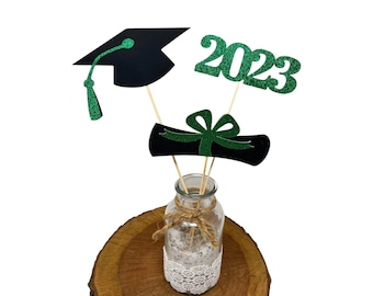 Graduation party decorations 2024, Graduation Centerpiece Sticks, Diploma, class of 2024, Graduation Decoration, prom 2024