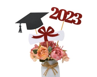 2024 Graduation decorations, Graduation Centerpiece Sticks, class of 2024, Graduation party Decoration, 2024 picks, Graduation Decor 2024