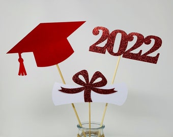 2023 Graduation decorations, Graduation Centerpiece Sticks, class of 2023, Graduation party Decoration, 2023 picks, Graduation Decor 2023