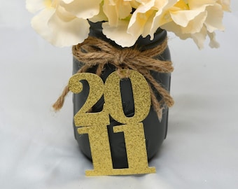 2011 tags, 2011 cut out, Graduation party decorations 2011, Graduation Cut outs, 2011 Mason jar tags, class of 2011, Graduation Decoration