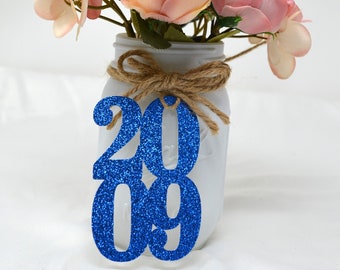 2009 tags, 2009 cut out, Graduation party decorations 2009, Graduation Cut outs, 2009 Mason jar tags, class of 2009, Graduation Decoration