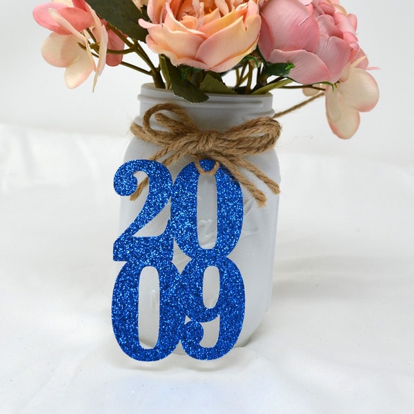 2009 tags, 2009 cut out, Graduation party decorations 2009, Graduation Cut outs, 2009 Mason jar tags, class of 2009, Graduation Decoration