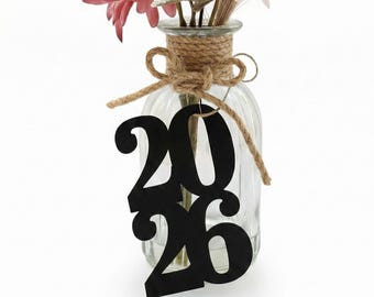 Graduation decorations 2026, class of 2026, Graduation Centerpiece, Graduation Mason Jar Tags, Graduation Table Decorations, 2026 cut out
