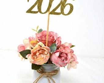 2026 Graduation decorations, Graduation Centerpiece Sticks, class of 2026, Graduation party Decoration, 2026 picks, Graduation Decor 2026