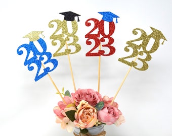 Graduation decorations 2024, Graduation Centerpiece Sticks, class of 2024, Graduation Party Decorations, Graduation Party 2024, 10 pieces