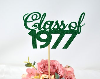 Class Reunion 1977, Class of 1977, 45th Class Reunion Centerpiece , Class Reunion Decoration, Class Anniversary, Prom, School, University