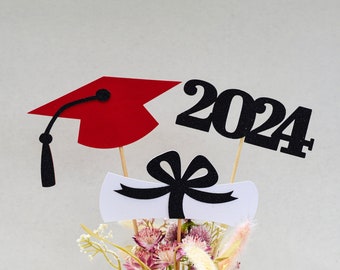 2024 Graduation decorations, Graduation Centerpiece Sticks, class of 2024, Graduation party Decoration, 2024 picks, Graduation Decor 2024