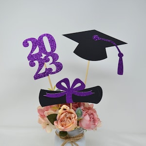 Graduation party decorations 2024, Graduation Centerpiece Sticks, Grad 2024, custom name centerpiece, Graduation table decor, Class of 2024