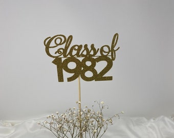 Class Reunion 1982, Class of 1982, Class Reunion Centerpiece , Class Reunion Decoration, Class Anniversary, Prom, School, University