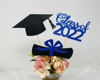 Graduation party decorations 2024, Graduation Centerpiece Sticks, Grad,Cap,Diploma, class of 2024, Graduation Decoration, prom 2024