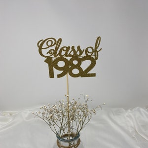 Class Reunion 1982, Class of 1982, Class Reunion Centerpiece , Class Reunion Decoration, Class Anniversary, Prom, School, University