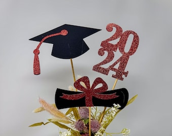 Graduation party decorations 2024, Graduation Centerpiece Sticks, Grad 2024, custom name centerpiece, Graduation table decor, Class of 2024