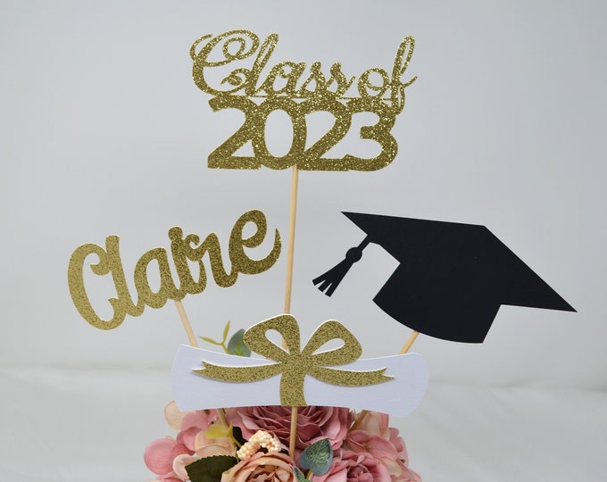 Graduation party decorations 2023, Graduation Centerpiece Sticks, Grad,Cap,Diploma, class of 2023, Graduation Decoration, prom 2023, 2023