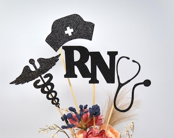 Nurse Graduation centerpiece sticks, Graduation Centerpiece, Graduation Table Decor, Centerpiece, Graduation Party, class of 2025