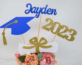 Graduation party decorations 2024, Graduation Centerpiece Sticks, Grad 2024, custom name centerpiece, Graduation table decor, Class of 2024