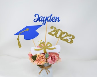 Graduation party decorations 2024, Graduation Centerpiece Sticks, Grad 2024, custom name centerpiece, Graduation table decor, Class of 2024