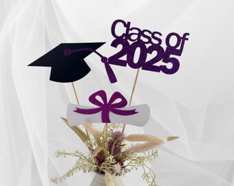 Graduation decorations 2025, Graduation Centerpiece Sticks, class of 2025, Graduation Party Decorations, Graduation Party Decor, 2025 grad