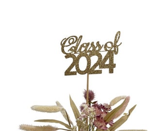 Graduation party decorations, Graduation 2024, Centerpiece Sticks, class of 2024, Graduation Decoration, personalized centerpiece, Gold 2024