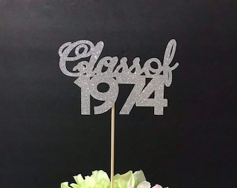 Class Reunion 1974, Class of 1974, Class Reunion Centerpiece , Class Reunion Decoration, Class Anniversary, Prom, School, University