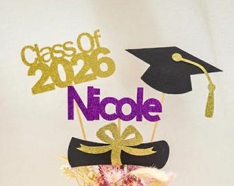 Graduation party decorations 2026, Graduation Centerpiece Sticks, PERSONALIZED, class of 2026, Graduation Decoration, prom 2026
