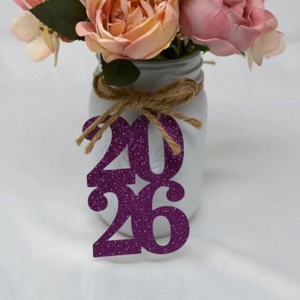 2026 tags, 2026 cut out, Graduation party decorations 2026, Graduation Cut outs, 2026 Mason jar tags, class of 2026, Graduation Decoration