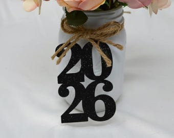2026 tags, 2026 cut out, Graduation party decorations 2026, Graduation Cut outs, 2026 Mason jar tags, class of 2026, Graduation Decoration
