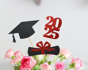 2025 Graduation decorations, Graduation Centerpiece Sticks, class of 2025, Graduation party Decoration, 2025 picks, Graduation Decor 2025