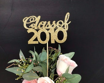 Class Reunion 2010, Class of 2010, 10th Class Reunion Centerpiece , Class Reunion Decoration, Class Anniversary, Prom, School, University