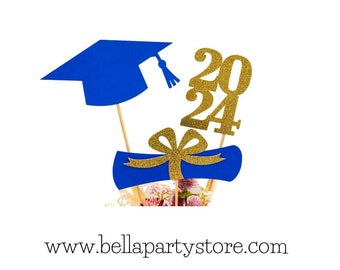 2024 Graduation decorations, Graduation Centerpiece Sticks, class of 2024, Graduation party Decoration, 2024 picks, Graduation Decor 2024