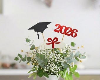 2026 Graduation decorations, Graduation Centerpiece Sticks, class of 2026, Graduation party Decoration, prom 2026 picks