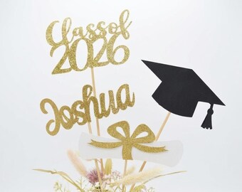 Graduation party decorations 2026, Graduation Centerpiece Sticks, Grad 2026, custom name centerpiece, Graduation table decor, Class of 2026