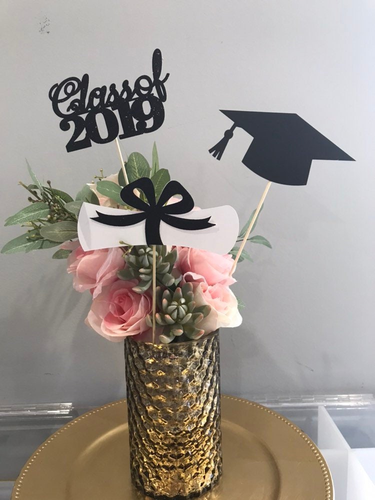 Graduation party decorations 2020, Graduation Centerpiece Sticks, Grad